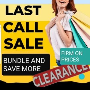 FINAL PRICE ON CLEARANCE